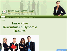 Tablet Screenshot of greenleafsearchgroup.com